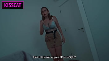 Why step mom wakes with step son’s cock in hand post fight — will she gets face cum in share bed