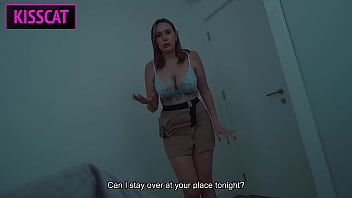 Why step mom wakes with step son’s cock in hand post fight — will she gets face cum in share bed