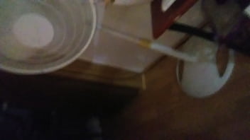 Anal fisting with huge dildos