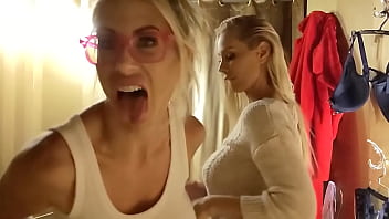 Hot blonde milf slut cumming and cumming