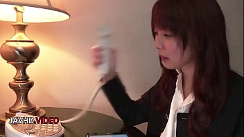 Seductive japanese office lady shares intimate moments at home