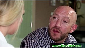 Nuru slippery gel on sexy horny client and relaxing massage 08