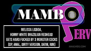 Melissa lisboa horny white brazilian redhead gets monster cocks balls deeped anal fucked dp 3on1 anal atm datm dir