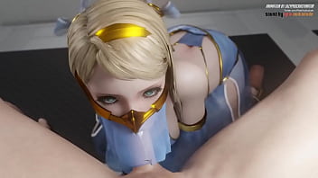 Elfa hace una mamada y se viene