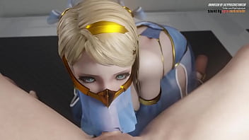 Elfa hace una mamada y se viene