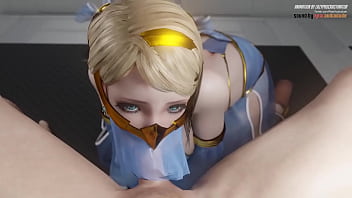 Elfa hace una mamada y se viene