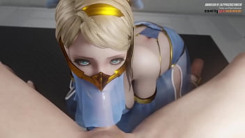 Elfa hace una mamada y se viene