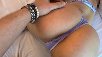 Big ass white girl fucks my dick hard