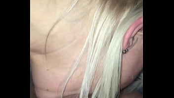 Blond girl deepthroating on me deepthroat
