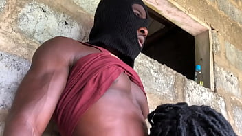 ⭐️ebony Slut Keep Screaming As She Takes 11 Inches Curved Bbc thumbnail