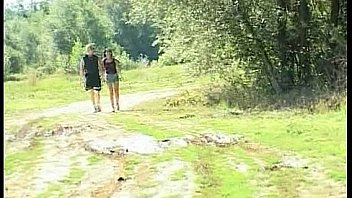 Step daddy banged sweet daughter outdoor