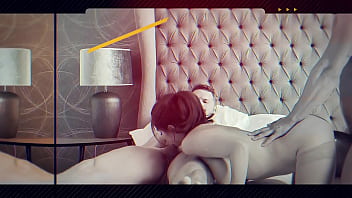 Big ass latina foursome with two huge euro cocks