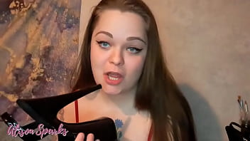 New video alert here's one for all the high heel worship lovers watch me suck on and lick these dirty high heel