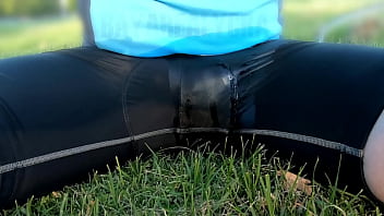 Piss In Spandex Sitting Outside thumbnail
