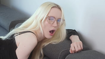 Blonde girl fucks with her classmate after classes