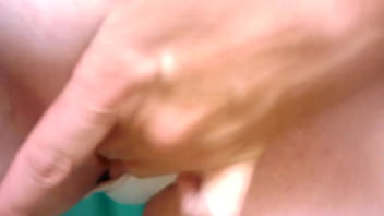 My girlfriend finger banging her tight pink pussy