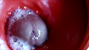 Very close huge streams of sperm in a sweet hole asmr wet squelches