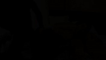 Anally fucked babe jizzed on in ir threesome