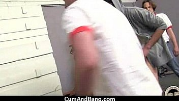 Big booty ebony gangbanged by white dudes 3