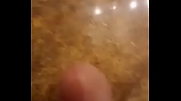Ejaculating on the bathroom sink