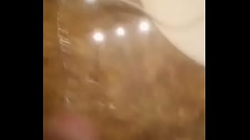 Ejaculating on the bathroom sink