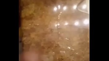 Ejaculating on the bathroom sink