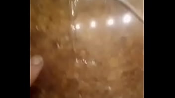 Ejaculating on the bathroom sink