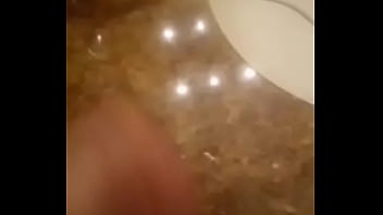 Ejaculating on the bathroom sink Ejaculating on the bathroom sink