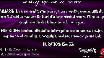 Erotic audio f4m female crime boss rides your cock to make you talk