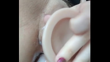 Cute girl masturbates