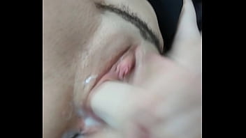 Cute girl masturbates