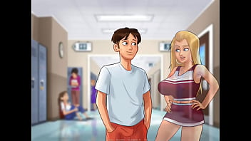 Summertime saga cap 35 mi sexy amiga rubia se cambia frente a mi