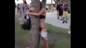 Girl kissing tree Girl kissing tree