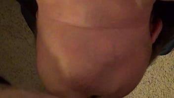 Busty slut fucks herself and sucks dick