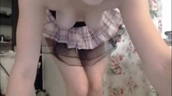 Tattoo teen home alone with the camera on