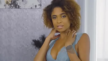 Only3x girls curly haired ebony luna corazon trembling on her orgasms 1080