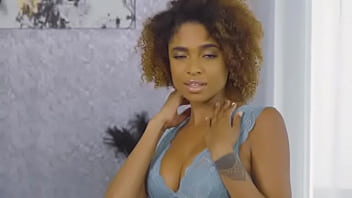 Only3x girls curly haired ebony luna corazon trembling on her orgasms 1080