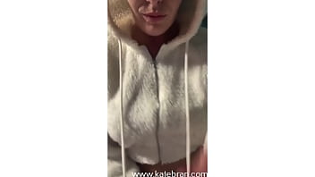 Is this the hottest outdoor milf tease you've ever seen