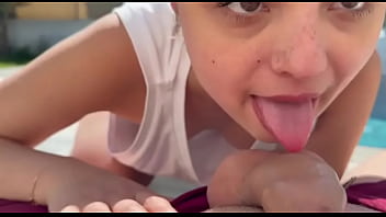 Stepbrother giving sister his huge magic stick