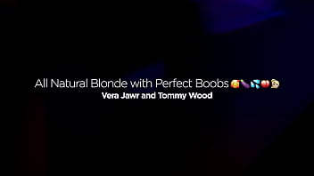 All natural blonde with huge boobs fucking huge cock