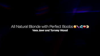 All natural blonde with huge boobs fucking huge cock