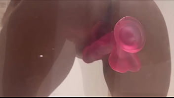 Max Ryan Fucks A Dildo Stuck To The Shower Glass And Loves The Taste Of Her Juices When She Finishes thumbnail