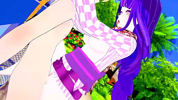 Raiden shogun sucks and receives genshin impact