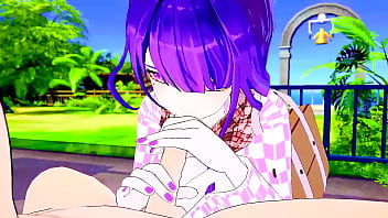 Raiden shogun sucks and receives genshin impact