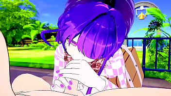 Raiden shogun sucks and receives genshin impact