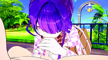 Raiden shogun sucks and receives genshin impact