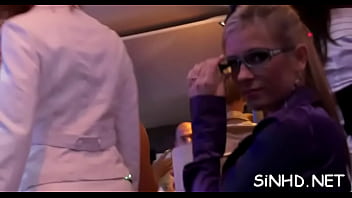 Sexy sirens are sharing succulent tits and slits in the club