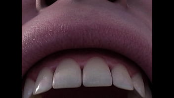 Mujer gigante traga entera a mujer pequeña