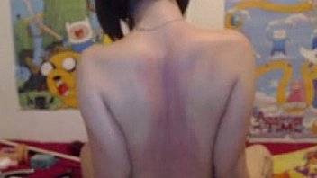 Caning her back spanking tits 1