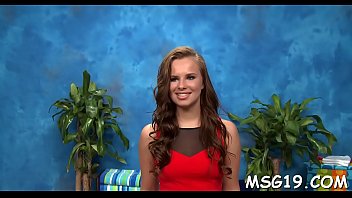 Lusty girl gets massive facial